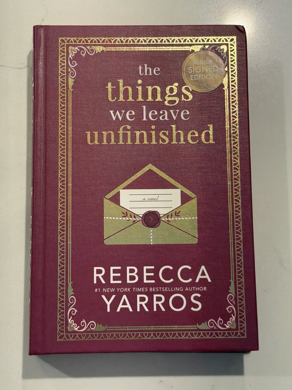 The Things We Leave Unfinished (Signed) by Rebecca Yarros: New AUTOGRAPHED #9